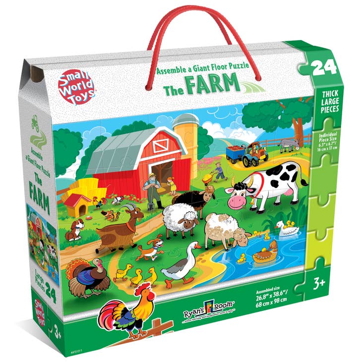 Farm Number Floor Puzzle, 24 Pieces 