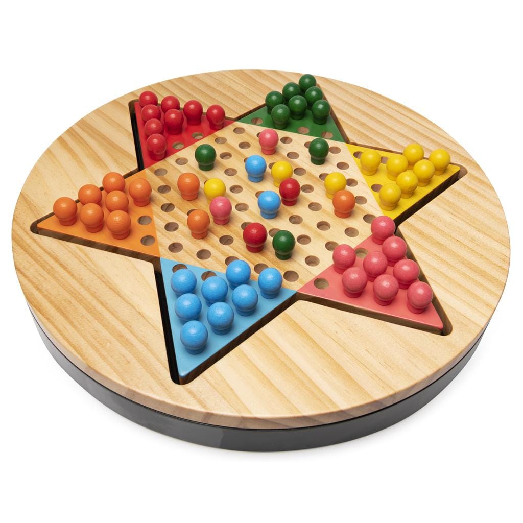 Wooden chinese checkers sale game