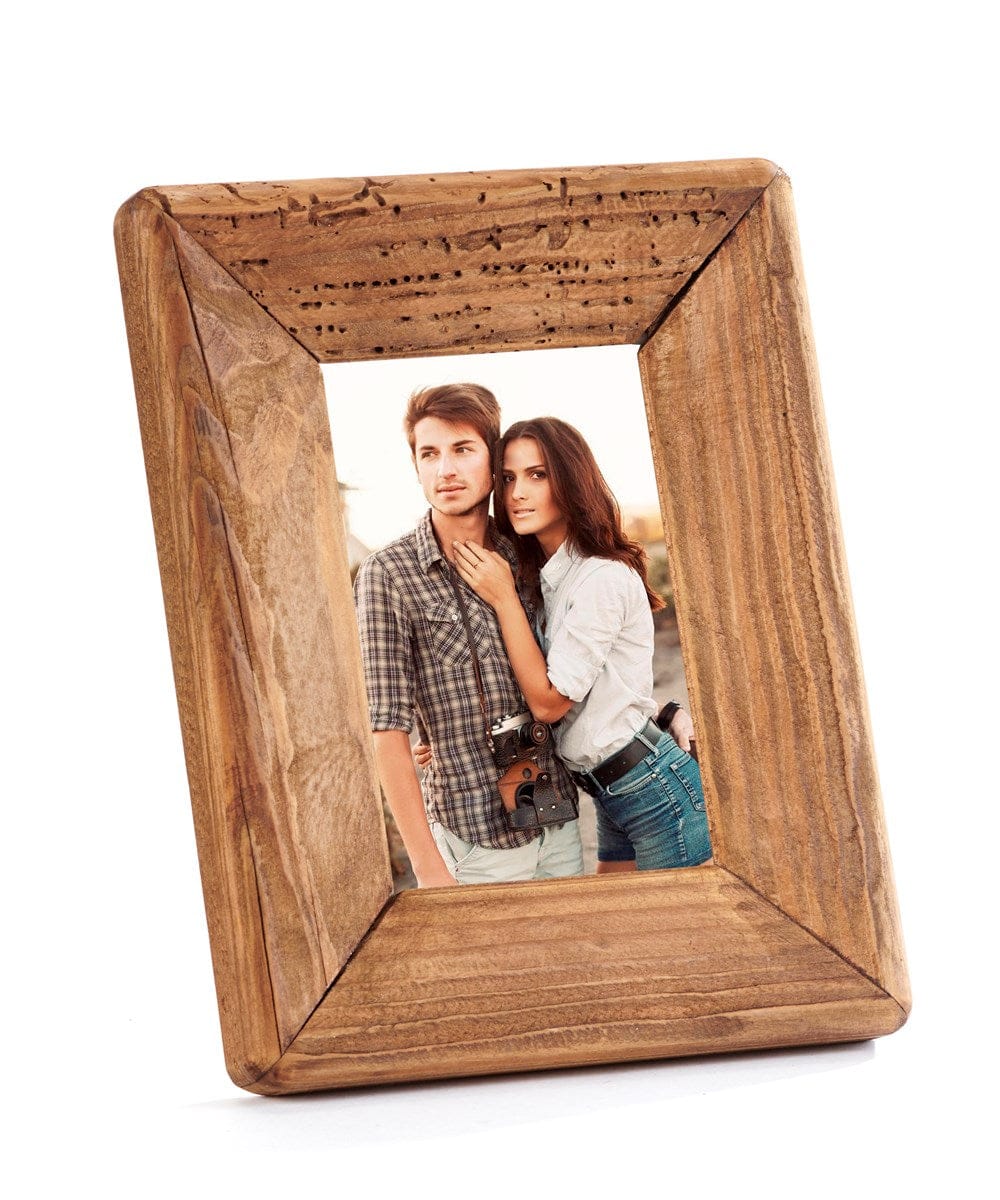 Herringbone Photo Frame - Pecan, 4x6, Tabletop