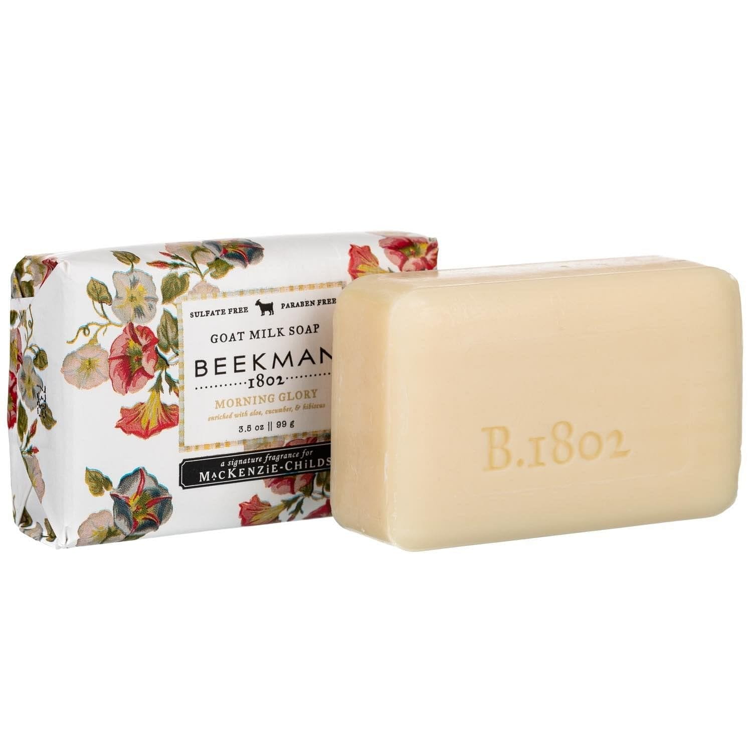 Beekman 1802 MacKenzie-Childs 4-Piece Morning Glory Goat Milk Bar Soap 9 oz  & 3.5 oz 