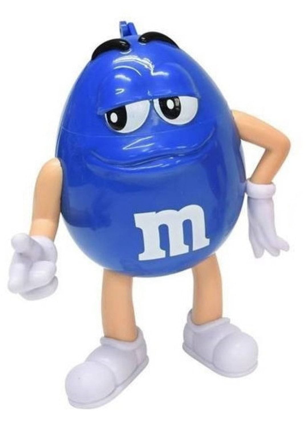 M&M Candy Character- Blue on Wheels w/Metal Base Store Display Height  52” RARE!