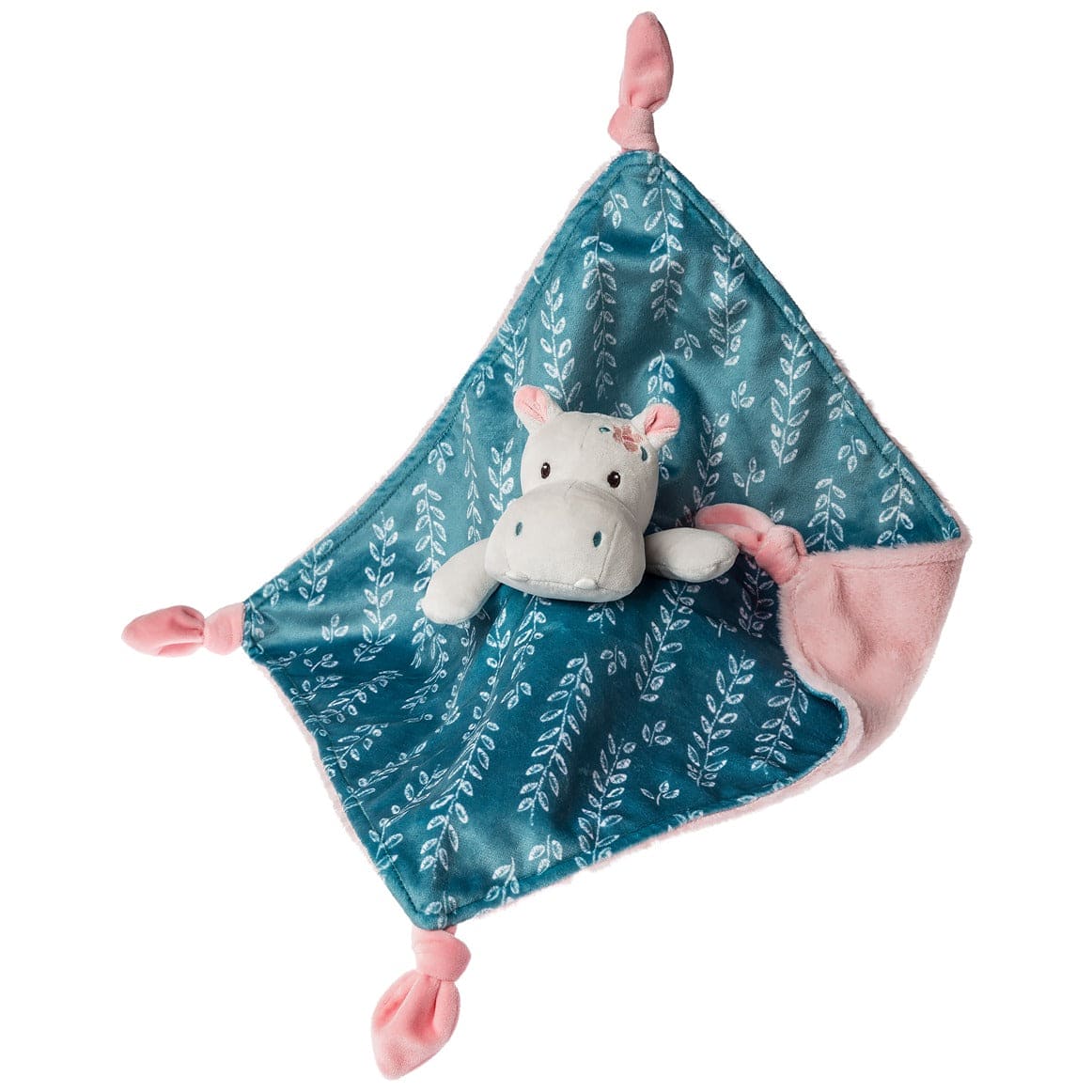 Jewel Hippo Character Blanket – 13×13″