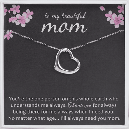 Mom Sterling Silver Necklace Jewelry Mother's Day Gift Set - Shelburne Country Store