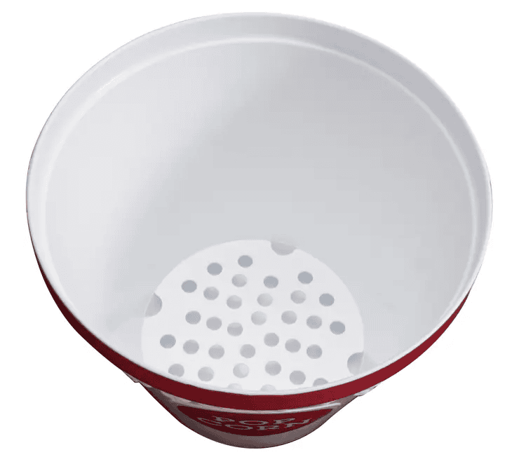 Popcorn Bucket - White and Red