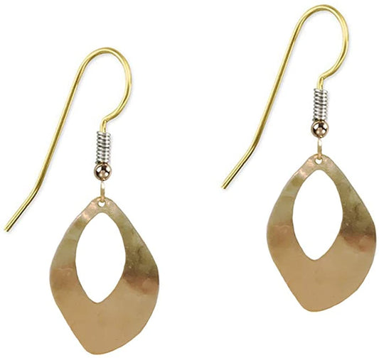 Hammered Organic Shape Earrings