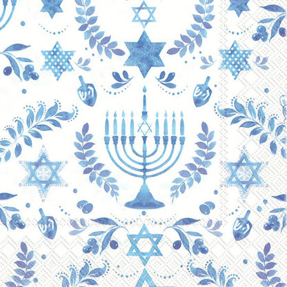 Hanukkah Holiday Paper Lunch Napkin 20 Count