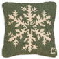 Pine Snowflake Christmas Pillow