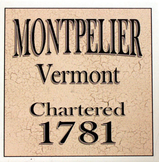 Local Towns Ceramic Coaster -  Montpelier