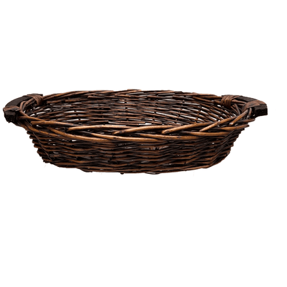 Oval Willow Tray Basket 12"