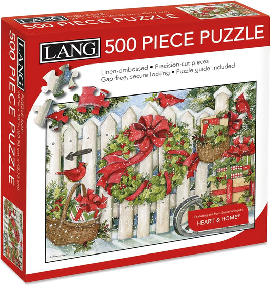 Christmas Fence Puzzle - 500 Piece