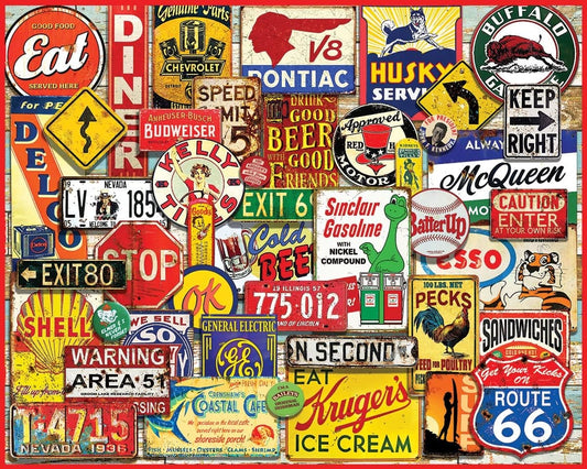 Great Old Signs -1000 Pieces Jigsaw Puzzle