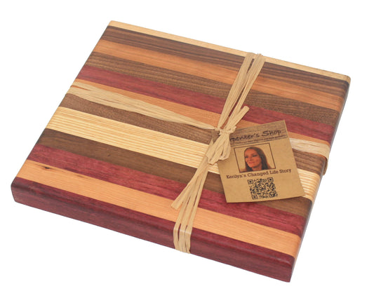 Multi-Wood Redeemed Cutting Board -