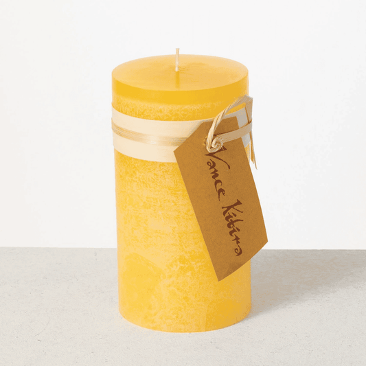 Timber Pillar Candle - (6") Coral