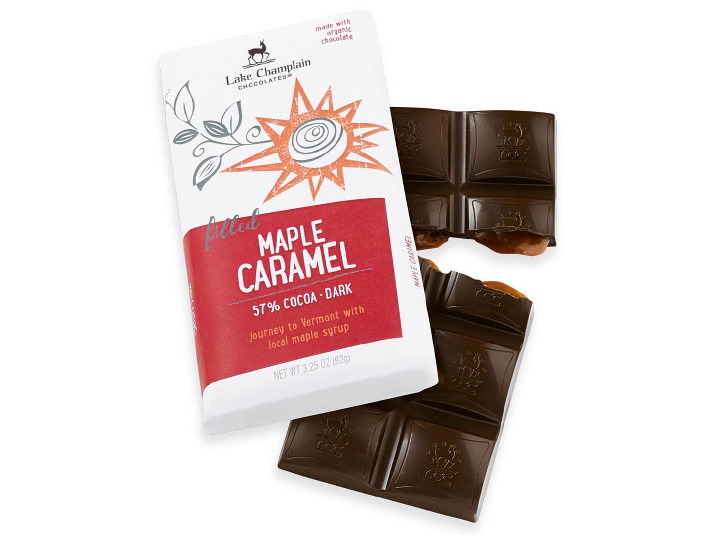 Lake Champlain Chocolates - Maple Caramel Dark Chocolate Bar