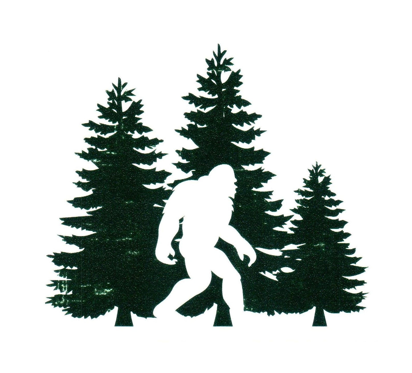 Big Foot In Front Of Trees Sticker