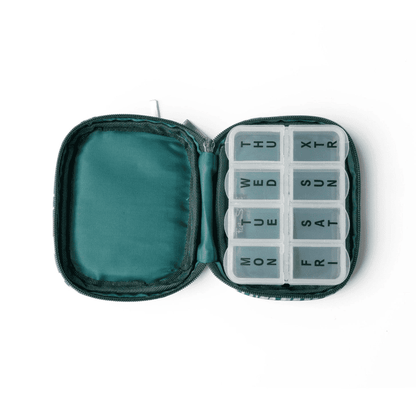 Wellness Keeper Zippered Pill & Vitamin Case Open Stock Bayou