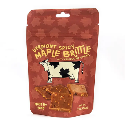 Spicy Maple Brittle with Cashews and Almonds - Pouch