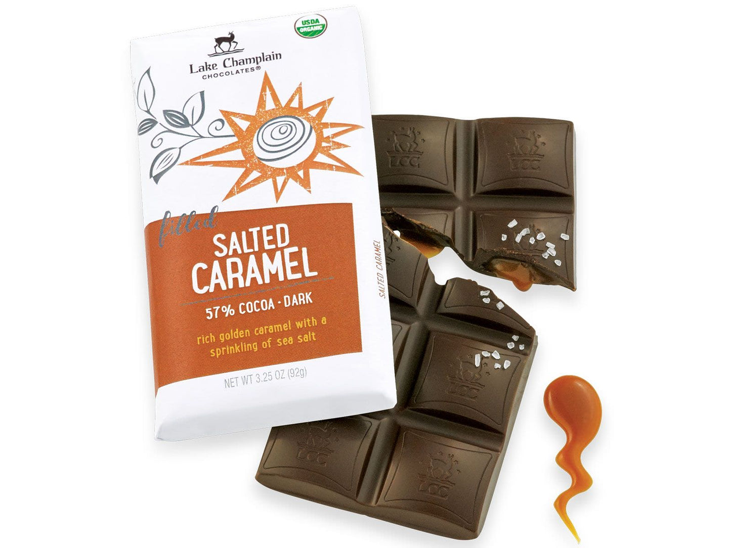 Lake Champlain Organic Bar - Salted Caramel Dark Chocolate