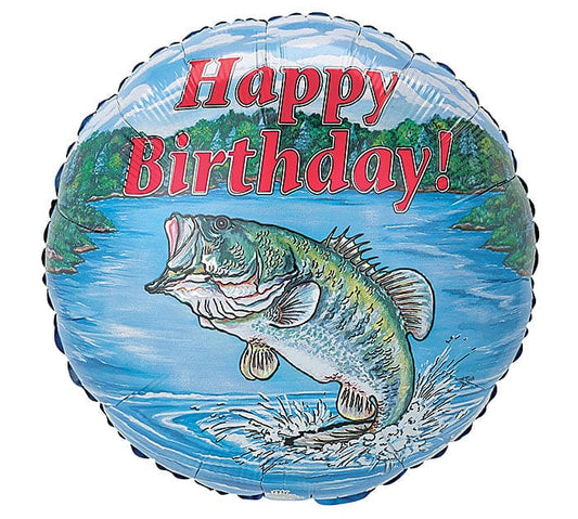 17" Happy Birthday Bass Balloon