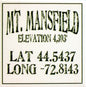 Local Towns Ceramic Coaster -  Mt Mansfield