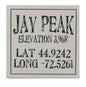 Local Towns Ceramic Coaster -  Jay Peak