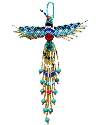 Seed Bead Hummingbird Ornament