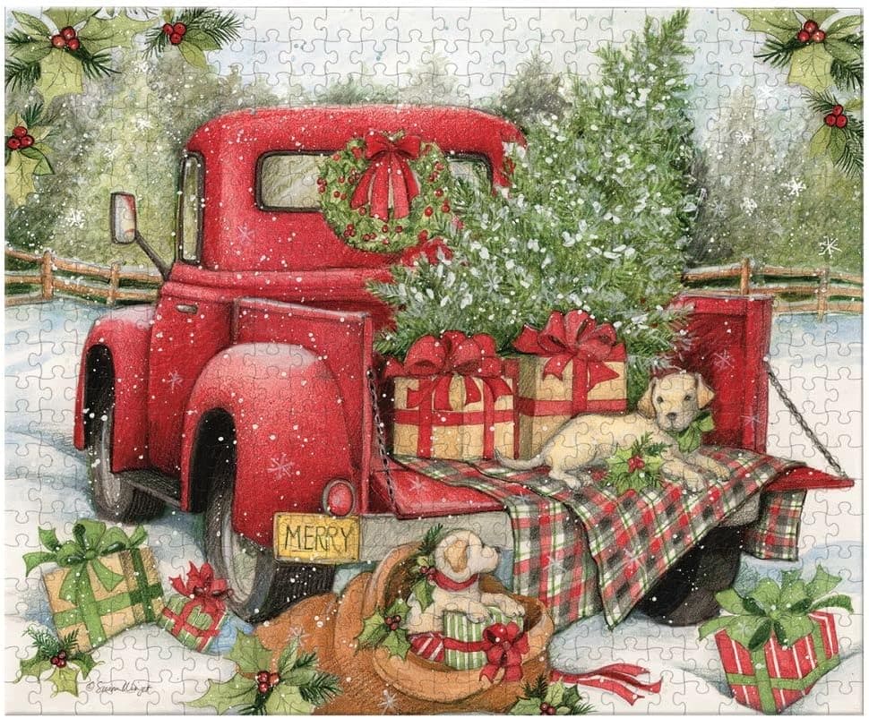 Santa's Truck Countdown Calendar - 500 Piece Puzzle