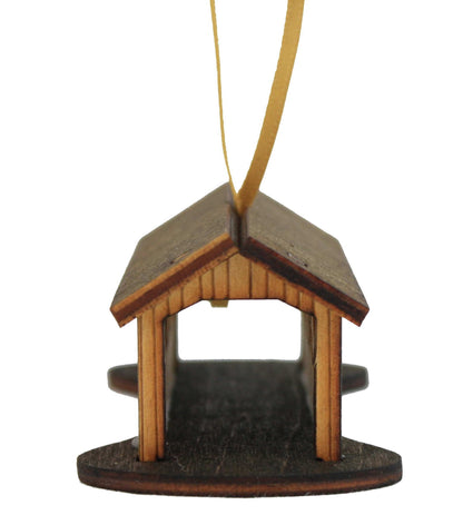 Wooden 3D Vermont Covered Bridge Ornament