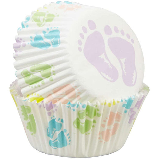 Baby Feet Cupcake Liners - 75 Count