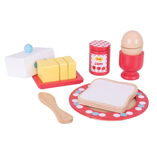 Wooden Breakfast Set Play Food