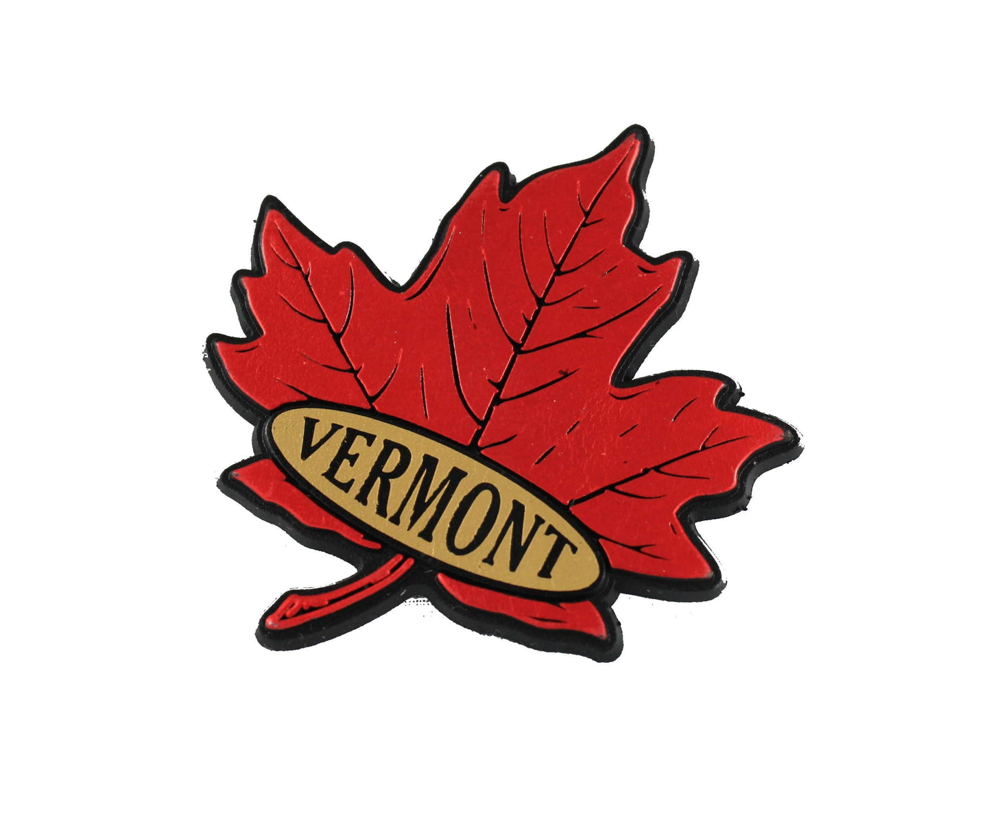 Vermont Leaf Mini Magnet -