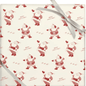 Newsprint Santas Christmas Wrapping Paper