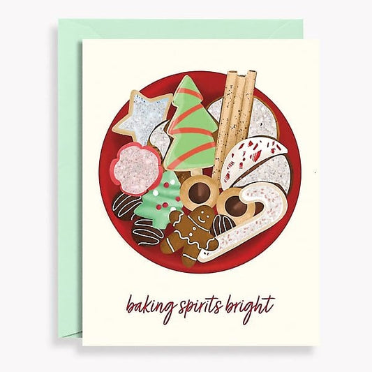 Baking Spirits Bright Christmas Card