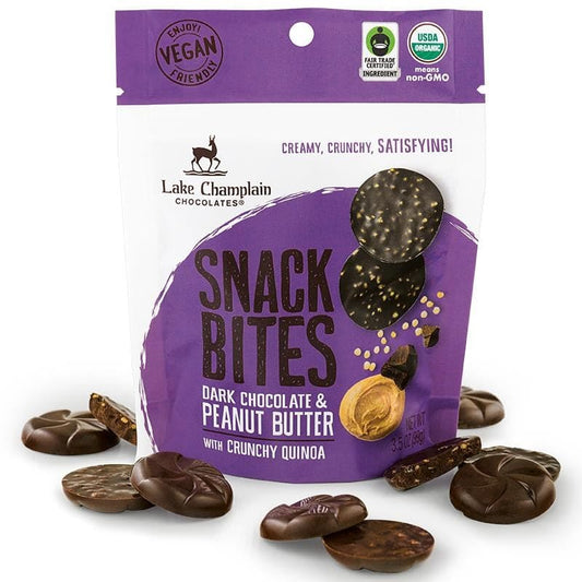 Lake Champlain Dark Chocolate & Peanut Butter Organic Snack Bites