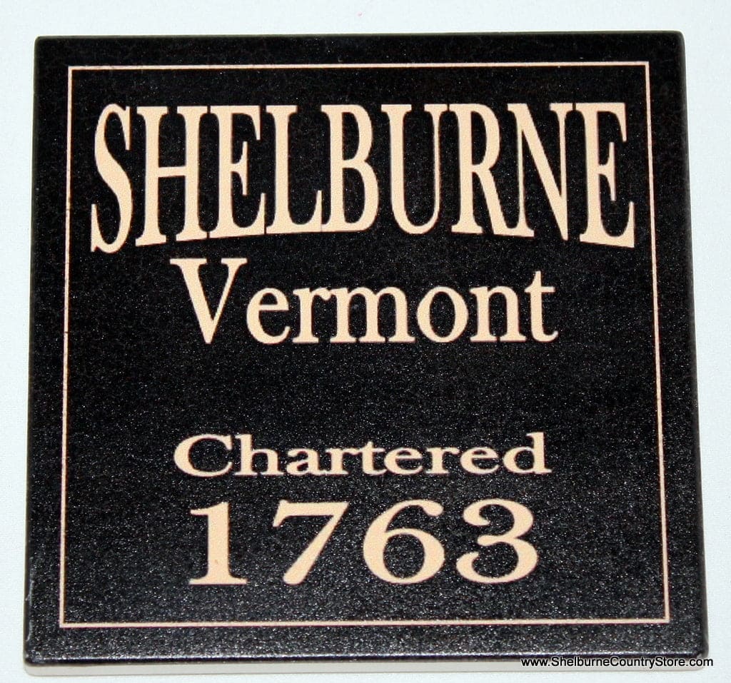 Local Towns Ceramic Coaster -  Shelburne