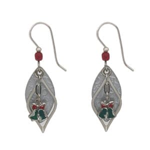 Silver Drop Earrings With Bells