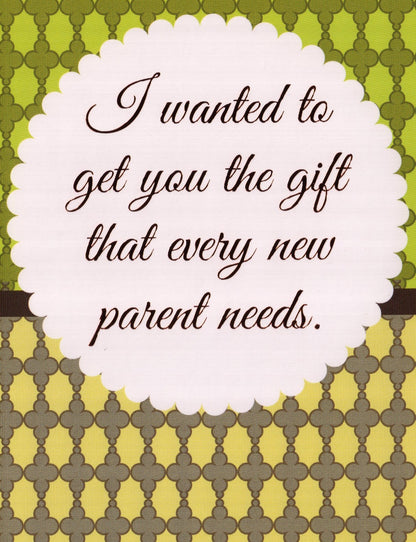 New Baby Gift Parent Needs