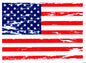 Distressed USA Flag - Sticker