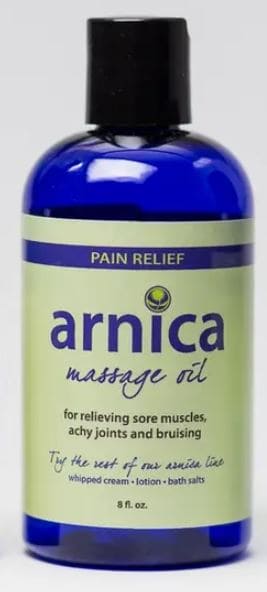 8oz Arnica Massage/Body Oil -Sore Muscles Achy Joints Relief