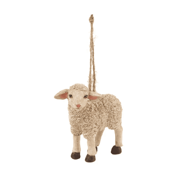 Little Lamb Farm Animal Christmas Ornament