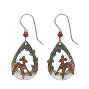 Reindeer and Garland Earring