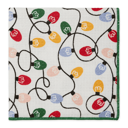 Holiday Vibes Printed Waffle Dishcloth Set of 4