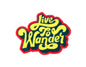 Live To Wander With Red Outline Sticker