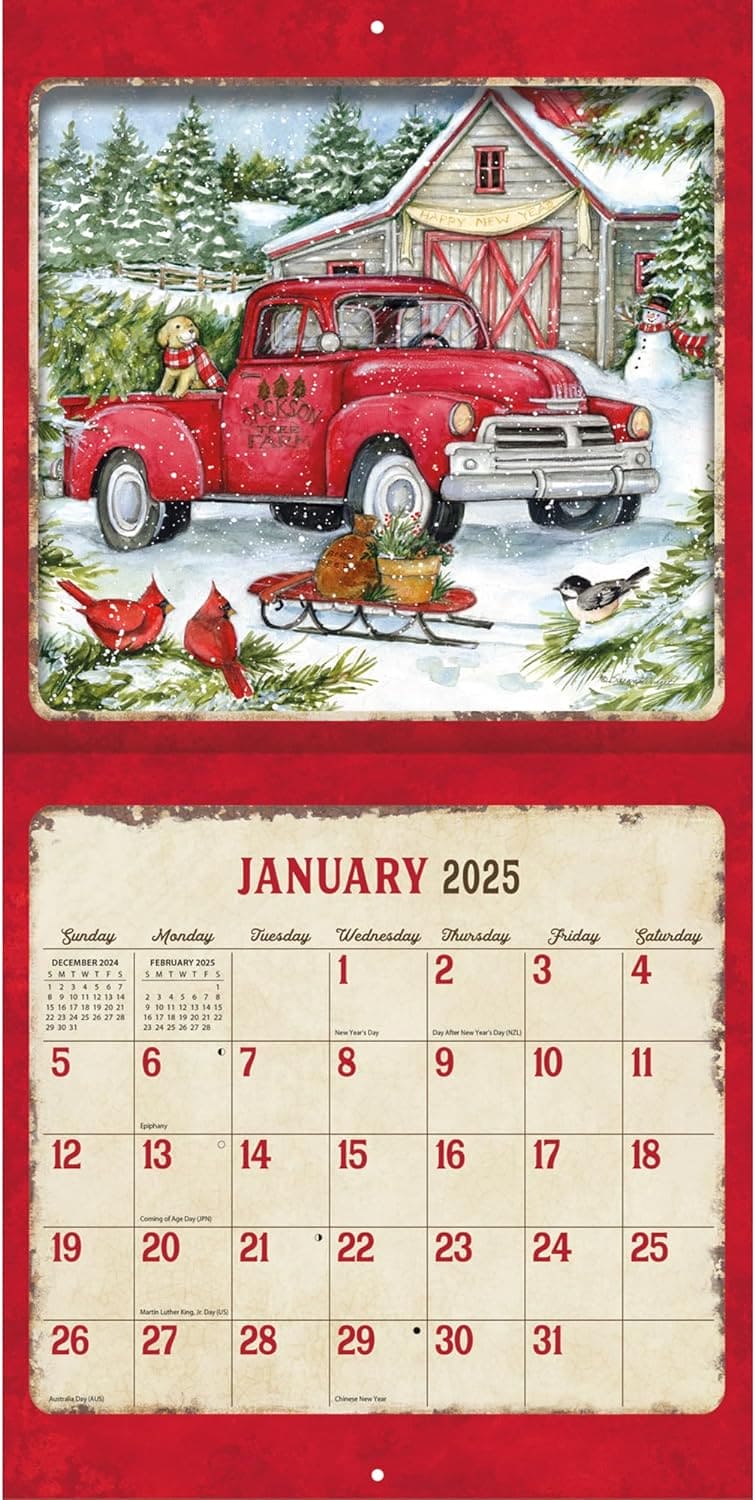 Truckin Along 2025 Mini Wall Calendar