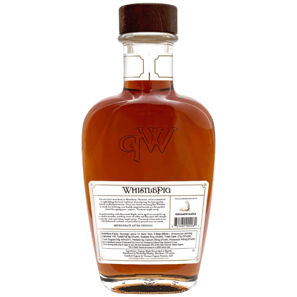 WhistlePig Rye Whiskey Barrel-Aged Maple Syrup