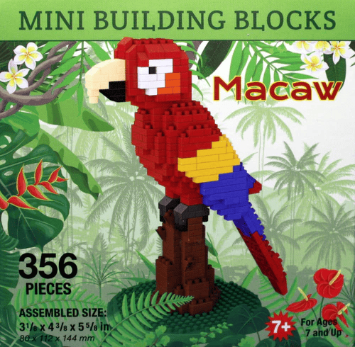 Mini Building Blocks - Macaw