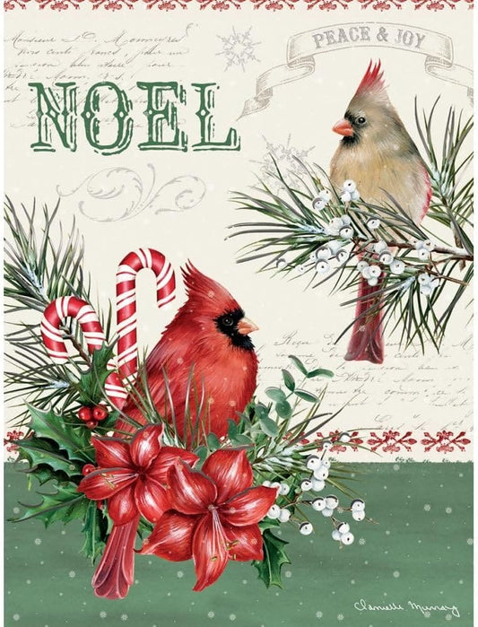 Noel Cardinals Classic Christmas Cards - 12 Cards