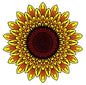 Sunflower Sticker