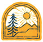 Yellow Mountain Arch Sticker