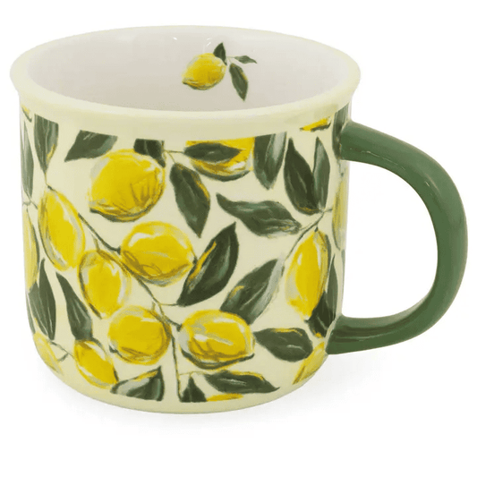 13 oz Ceramic Painterly Lemons Mug